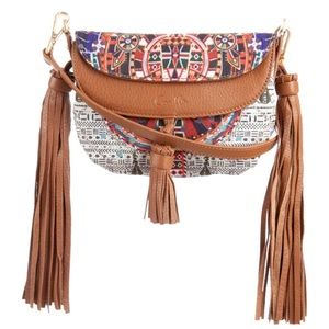Camilla Multicolor Crossbody Bag with Tassels